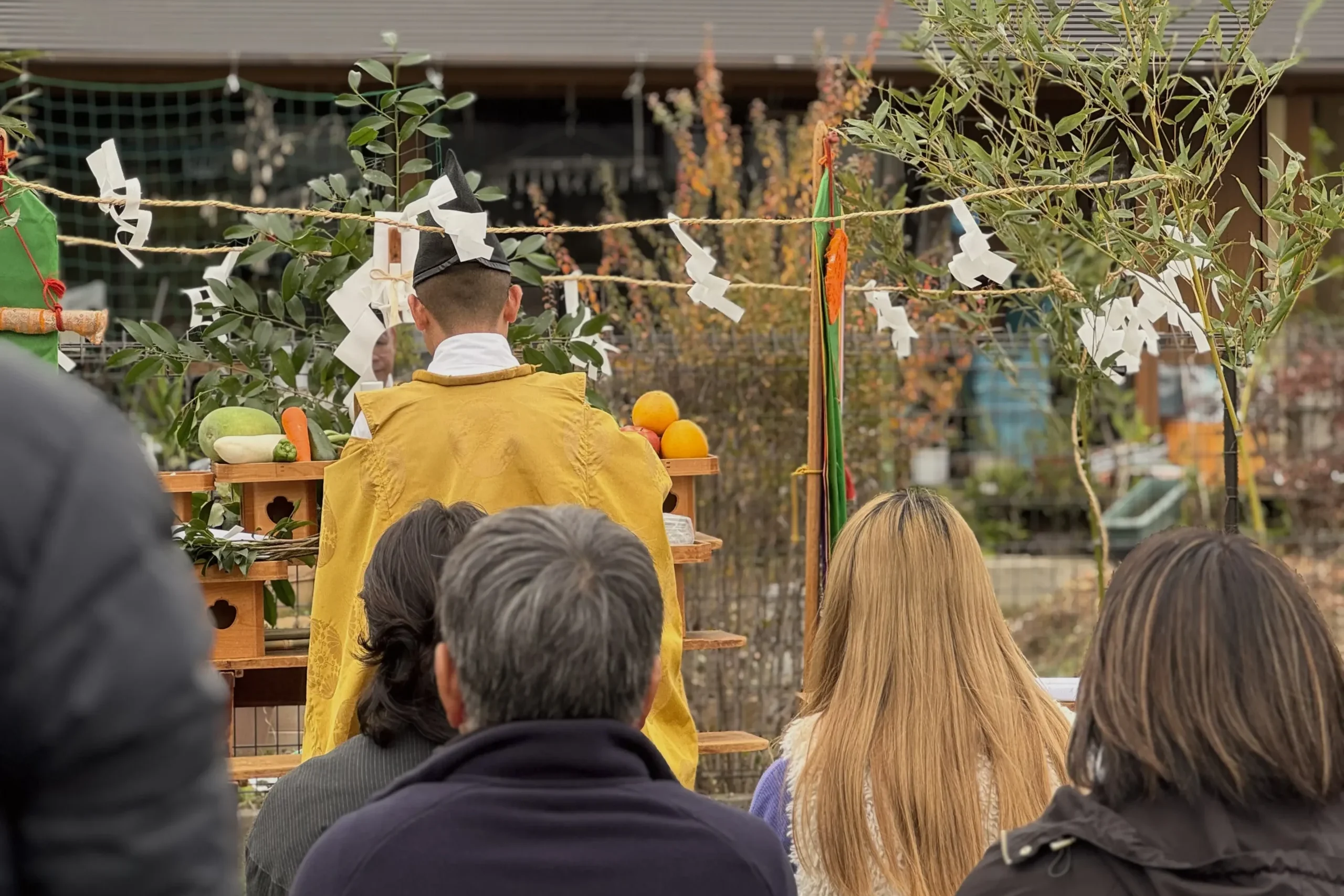 ご家族が見守るあたたかな地鎮祭