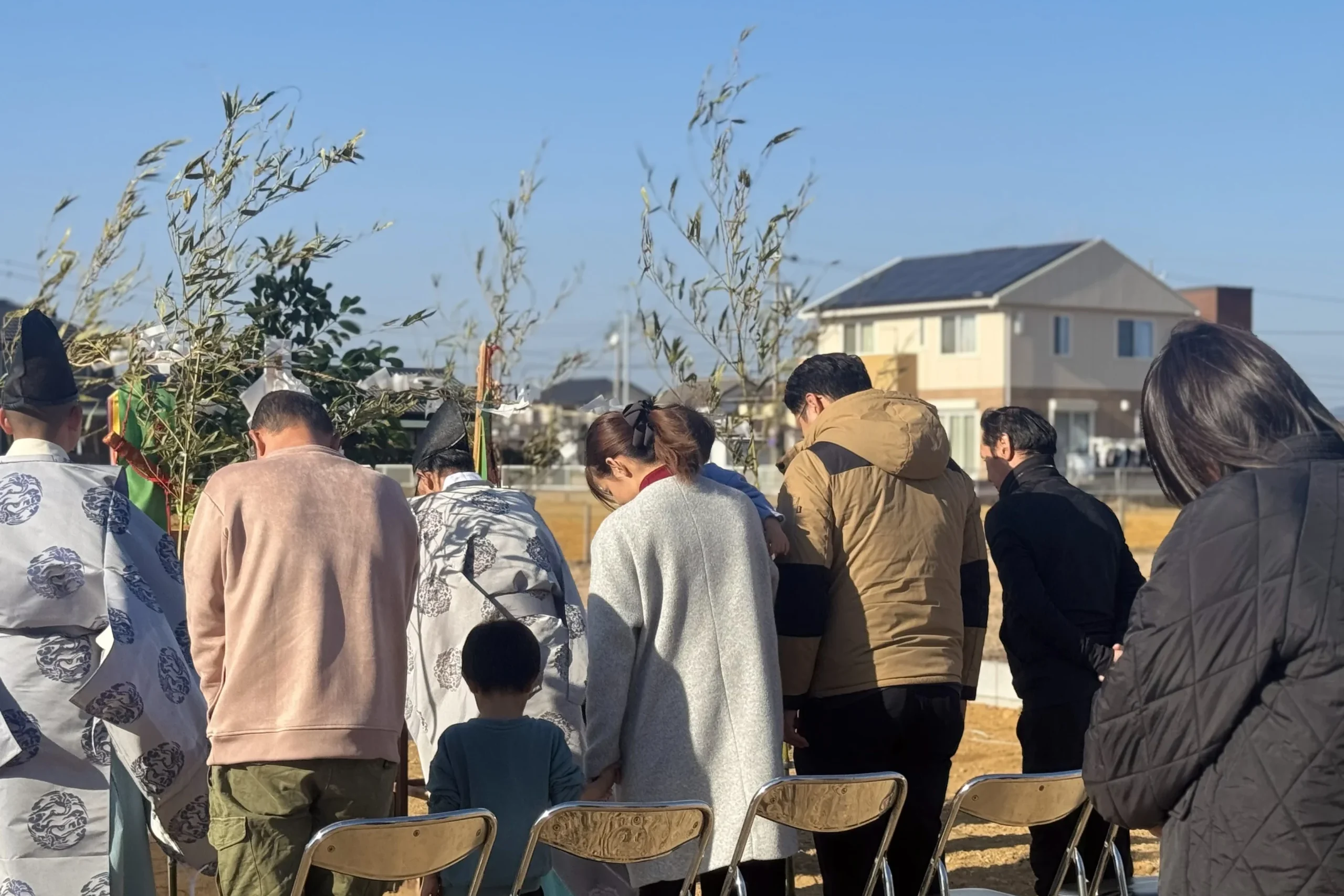 ミニベンツで始まった、地鎮祭の日